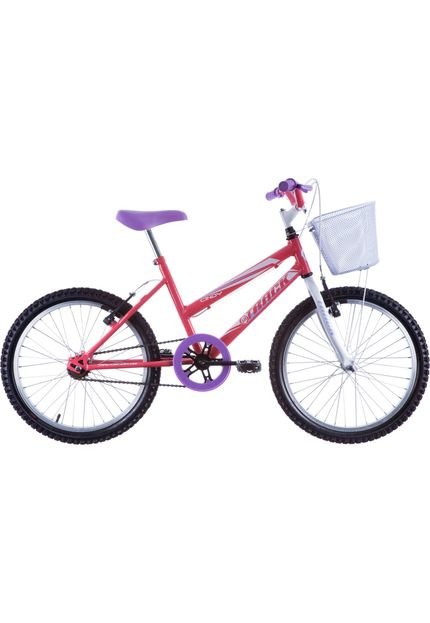 Menor preço em Bicicleta Aro 20 Feminina Sem Marcha Rosa Track Bikes