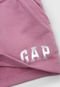 Short GAP Infantil Logo Rosa - Marca GAP