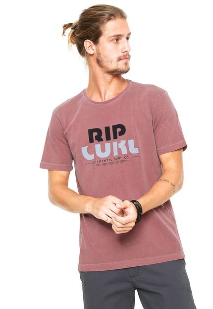 Camiseta Rip Curl Washed Rip Vinho - Marca Rip Curl