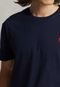 Camiseta Polo Ralph Lauren Reta Icon Bordado Azul-Marinho - Marca Polo Ralph Lauren