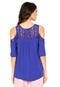 Blusa Acrobat Off Shoulder Azul - Marca Acrobat