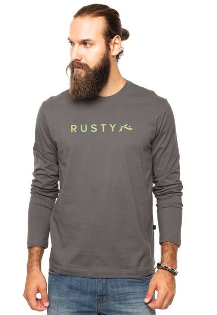 Camiseta Rusty Persist Cinza - Marca Rusty