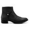 Bota Navit Shoes Com Ziper Cano Curto Com Salto Country Detalhe Metal Preto - Marca Navit Shoes