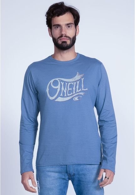 Camiseta Oneill Manga Longa Estampada Azul - Marca Oneill