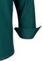 Camisa Manga Longa Amil Clássica Com Bolso Tecido Liso de Poliéster Não Amassa 832 Verde Escuro - Marca Amil