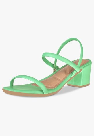 Sandália DAFITI SHOES Tiras Verde - Compre Agora