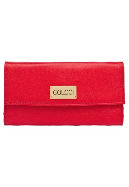 Carteira Colcci Textura Vermelho - Marca Colcci