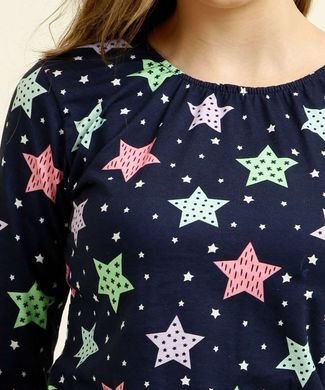 Blusa Juvenil Menina Meia Estação com Estampa Estrelas 10/18