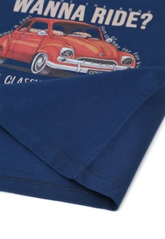 Camiseta Colcci Kids Infantil Carro Azul-Marinho