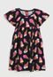 Vestido Kyly Infantil Sorvete Preto - Marca Kyly