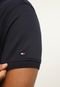 Camisa Polo Tommy Hilfiger Reta Logo Preta - Marca Tommy Hilfiger