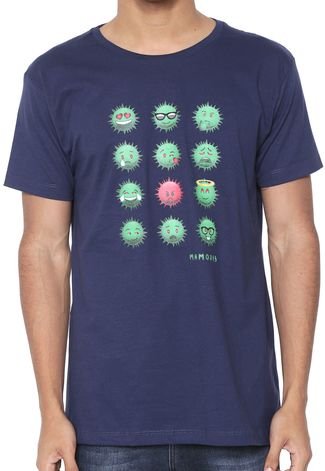 Camiseta Mamonas Assassinas Mamojis Azul-marinho
