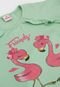 Blusa Abrange Infantil Flamingo Verde - Marca Abrange