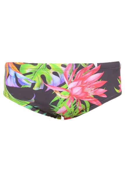 Sunga Blue Man Slip Ricky Tropical Preta - Marca Blue Man