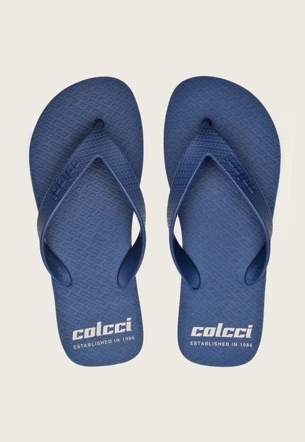 Chinelo Colcci Logo Azul-Marinho - Marca Colcci