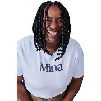 Camiseta Cropped Mina Reversa Branco