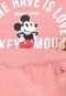 Blusa de Moletom Flanelada Fechada Cativa Disney Mickey Rosa - Marca Cativa Disney