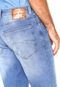 Bermuda Jeans Base Jeans Slim Estonada Azul - Marca Base Jeans