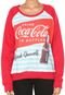 Moletom Fechado Coca-Cola Jeans Raglan Estampado Vermelho - Marca Coca-Cola Jeans