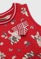 Vestido Milon Infantil Cachorro Estampado Vermelho - Marca Milon