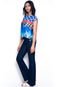 Blusa 101 Resort Wear Estampada Azul - Marca 101 Resort Wear