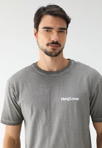 Camiseta Hang Loose Reta Logo Cinza
