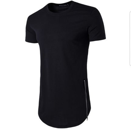 Camiseta longline com zíper lateral Stecchi - Marca STECCHI MODA