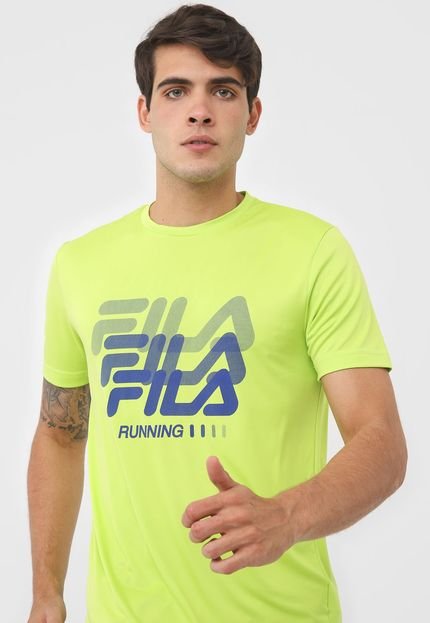 Camiseta Fila Run Print Verde - Marca Fila