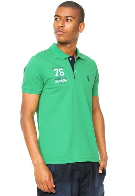 Camisa Polo STN Estampada Verde - Marca STN