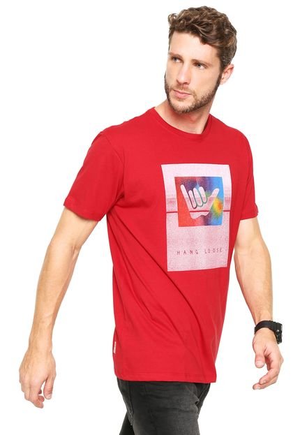 Camiseta Hang Loose Shakabow Vermelha  - Marca Hang Loose
