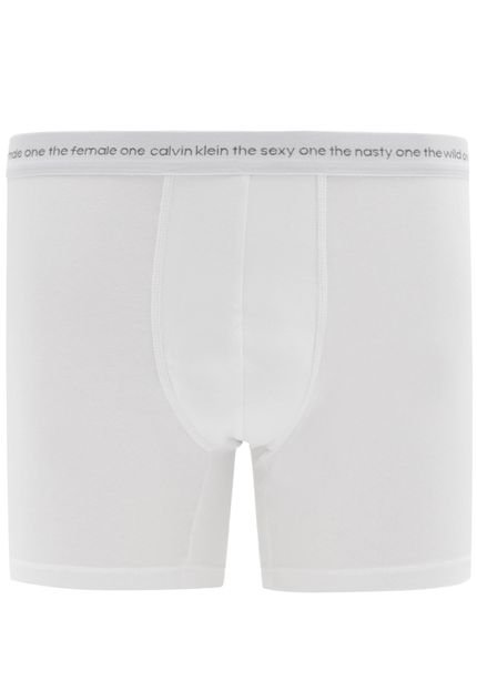 Cueca Calvin Klein Underwear Boxer Lettering Branca - Marca Calvin Klein Underwear