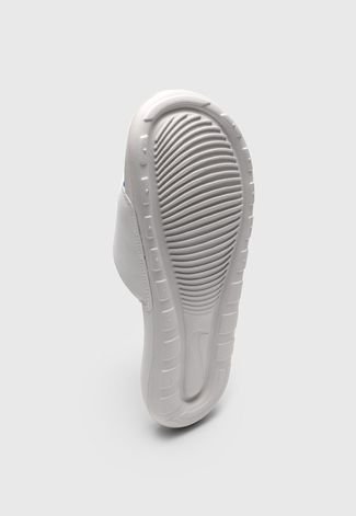 Chinelo Slide Nike Sportswear Victori One Branco/Dourado