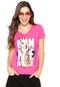 Camiseta Cativa Tropical Rosa - Marca Cativa Disney