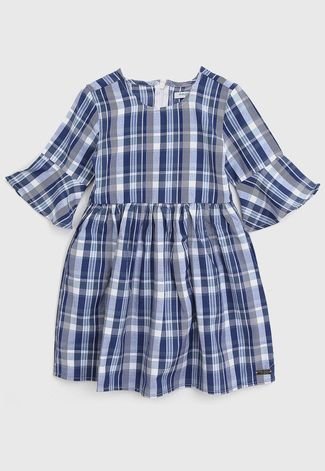 VESTIDO FARM XADREZ VERDE - Mer Bleu - Moda Infantil