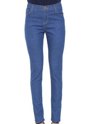 Calça Jeans Polo Wear Skinny Pespontos Azul