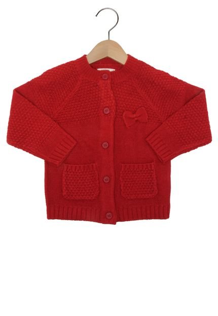 Cardigan Nick Menina Vermelho - Marca Nick