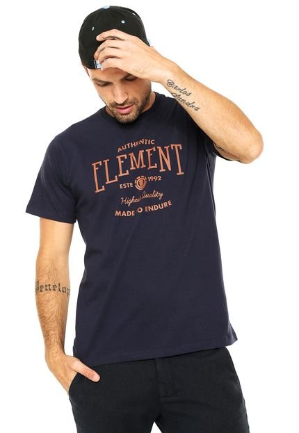 Camiseta Element Authentic Azul-Marinho - Marca Element