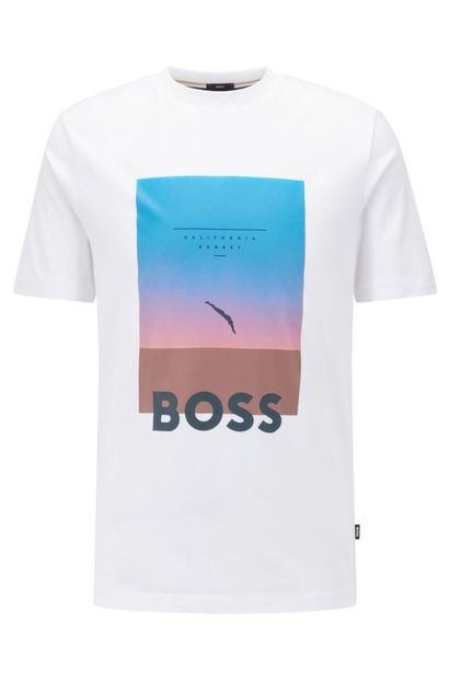Camiseta BOSS Tessler Off-white - Marca BOSS