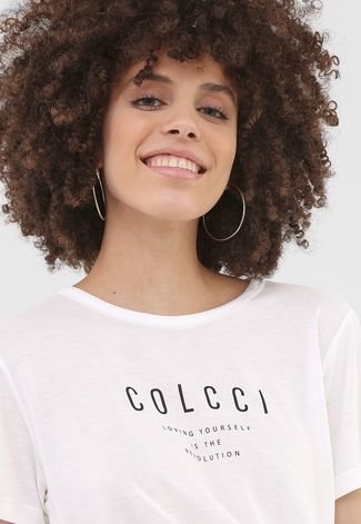 Camiseta Colcci Loving Yourself Off-White
