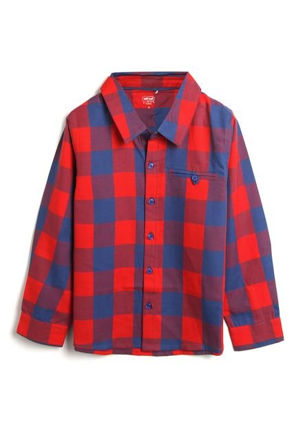 Camisa Tip Top Infantil Xadrez Vermelha - Marca Tip Top