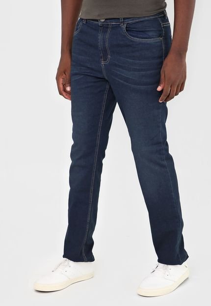 Calça Jeans Malwee Skinny Pespontos Azul-Marinho - Marca Malwee