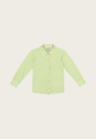 Camisa Infantil Colorittá Lisa Verde