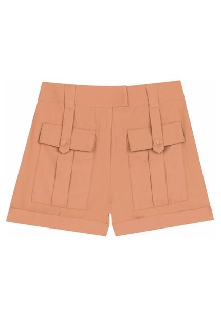 Shorts Cintura Alta com Bolsos Utilitários - Marca Lez a Lez