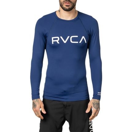 Camiseta Surf RVCA Manga Longa Big RVCA WT23 Masculina Azul - Marca RVCA