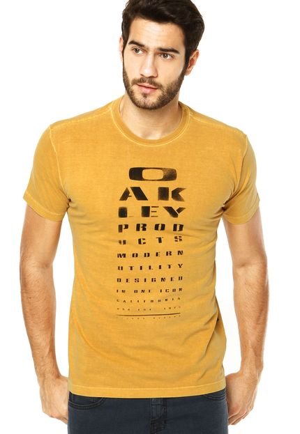 Camiseta MC Oakley Eye Chart Dorado - Marca Oakley