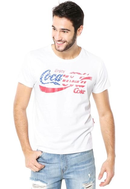 Camiseta Coca-Cola Jeans Brasil Enjoy Branca - Marca Coca-Cola Jeans