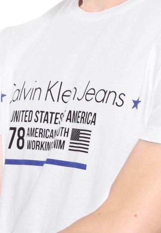 Camiseta Calvin Klein Jeans United States Of America Branca