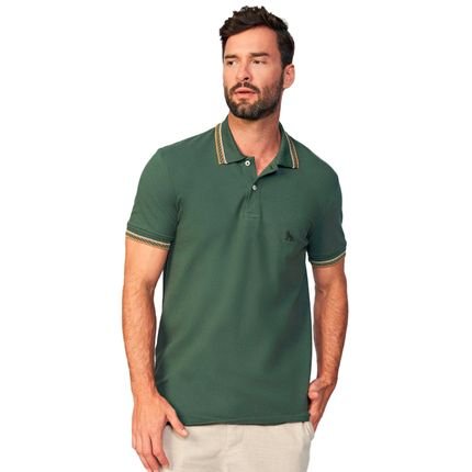 Camisa Polo Acostamento Elastane In24 Verde Escuro Masculino - Marca Acostamento