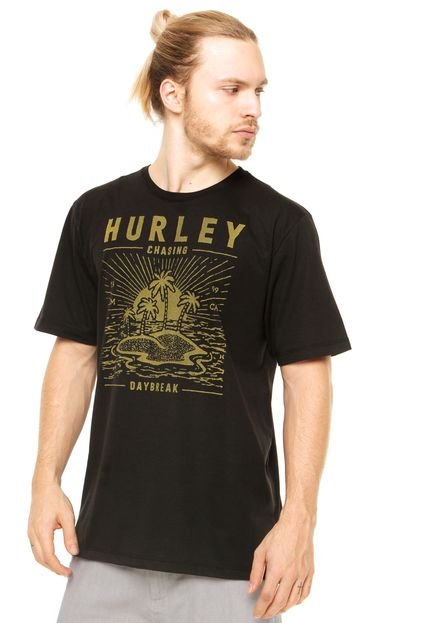 Camiseta Manga Curta Hurley Dawn Patrol Preta - Marca Hurley