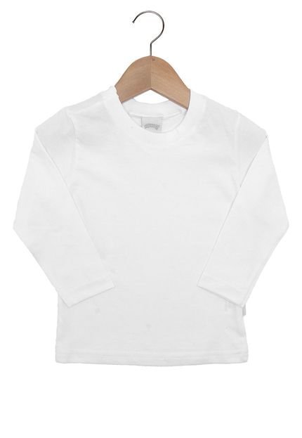 Camiseta Alakazoo Manga Longa Menino Branco - Marca Alakazoo
